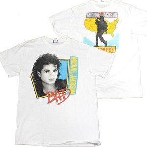 Junk Food Michael Jackson BAD Women's WhiteT-Shirt
